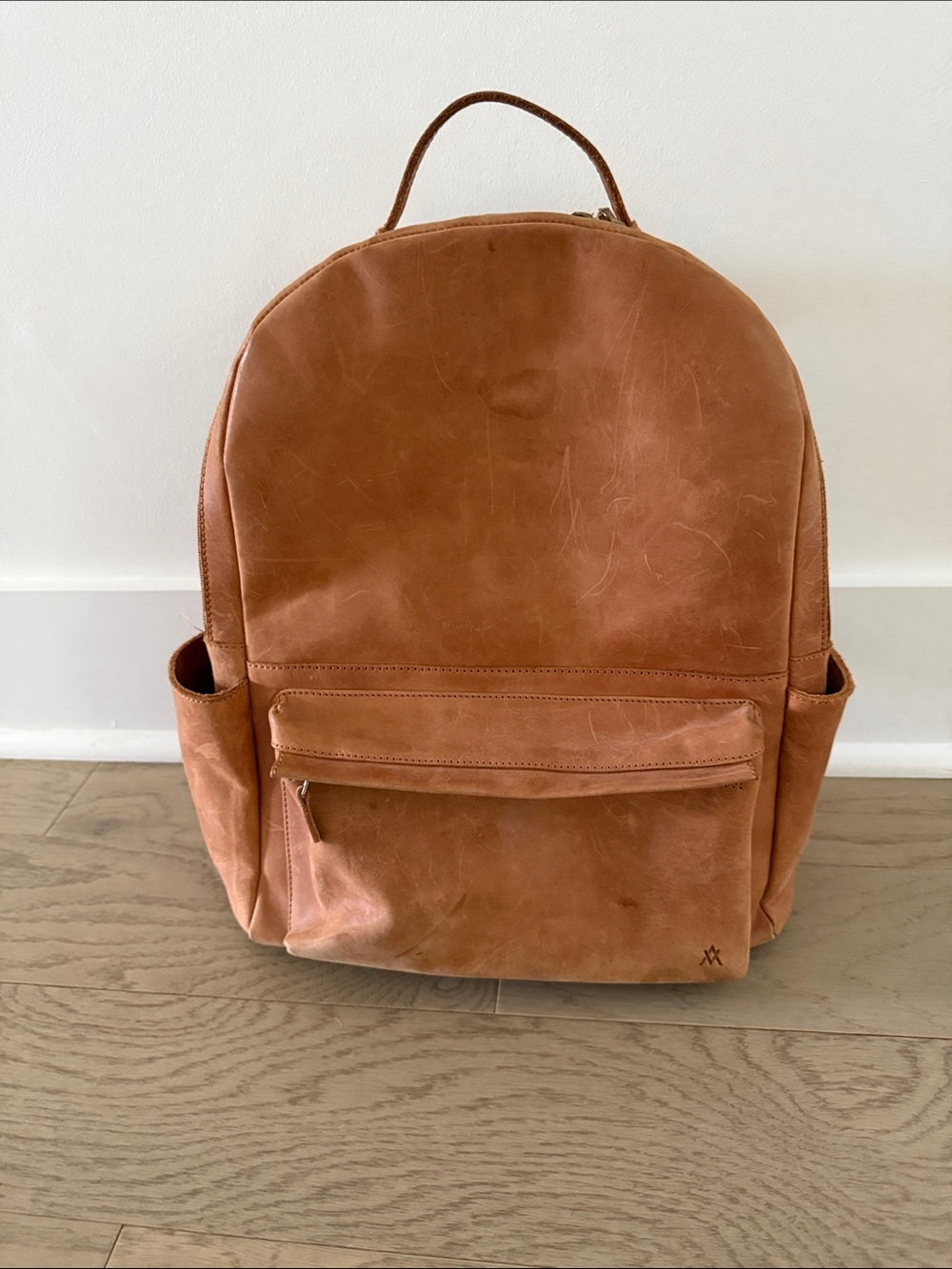 Brown Leather Backpack